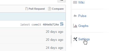 Setup old reposoitory to github pages
