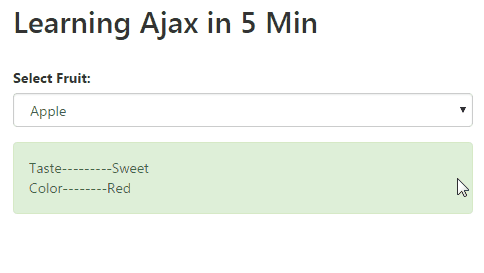 Learning Ajax in 5 Min