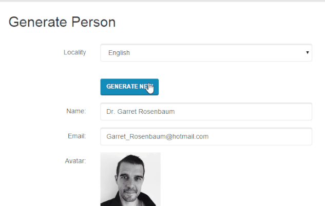 Faker.js - Generate Fake User Data